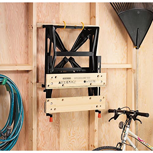 Black+Decker flexible Werkbank WM536 mit großer Arbeitsfläche / Höhenverstellbar und einfach handzuhaben / Bis 160 kg belastbar / Maße (Arbeitsfläche): 25,0 x 61,0 cm - 3
