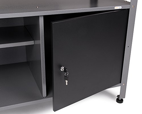 Ondis24 stabile 120 cm breite Montagewerkbank Werkstatteinrichtung Werkstatt Werkbank Werktisch mit abschließbarer Tür, stabiles Modell mit höhenverstellbaren Füßen - 5