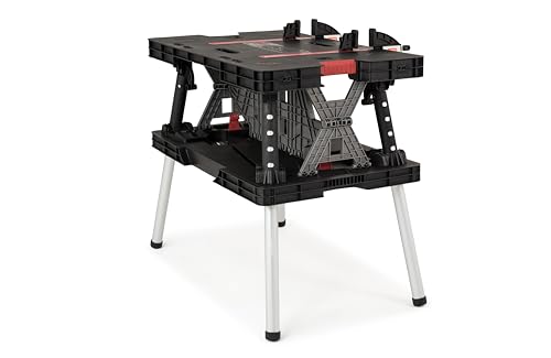 Keter 17182239  Werkzeugbank Master Pro Serie Folding Work Table,  Kunststoff, schwarz / gelb - 2