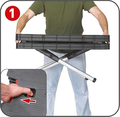 Keter 17182239  Werkzeugbank Master Pro Serie Folding Work Table,  Kunststoff, schwarz / gelb - 4