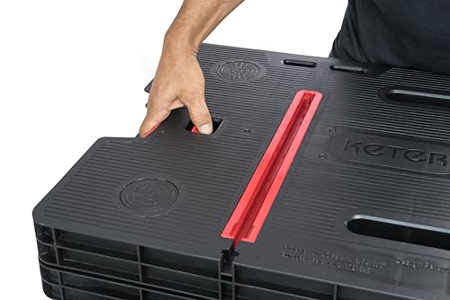 Keter 17182239  Werkzeugbank Master Pro Serie Folding Work Table,  Kunststoff, schwarz / gelb - 7