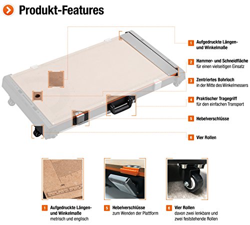 Meister Universele werkbank 4-in-1 - opstapkruk - rolplank