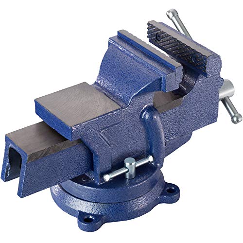TecTake Schraubstock Amboss 360° drehbar mit Drehteller für Werkbank – diverse Größen – (Spannweite 125 mm | Nr. 401124) - 3