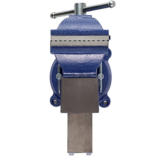 TecTake Schraubstock Amboss 360° drehbar mit Drehteller für Werkbank – diverse Größen – (Spannweite 125 mm | Nr. 401124) - 5