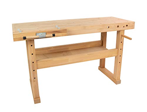 Hobelbank BUCHE Werkbank Holzwerkbank Werktisch Arbeitstisch mit Spannzange - 7