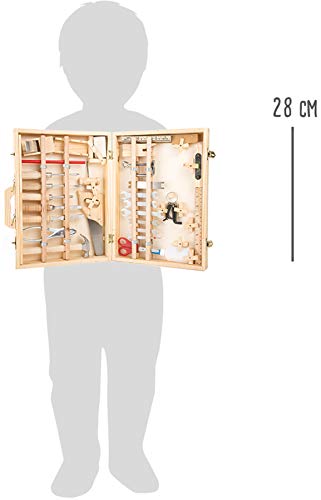 Werkzeugkoffer „Deluxe“ aus Holz, mit 48 Teilen für kleine Heimwerker ab 8 Jahren, das passende Werkzeug für die notwendige Reparatur - 3