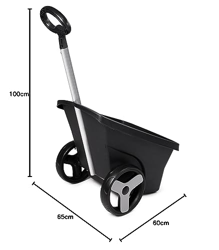 Ondis24 Transportkarre Zweirad Schubkarre Kunststoff Gartenkarre Trolley Carrellino 67 Liter - 8