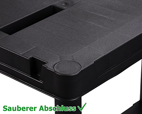 Ondis24 2x günstiges stabiles Regal Lagerregal Steckregal Kunststoffregal 12 Zoll Schwerlastregal bis zu 125 kg! (60 x 30 x 138 (H) cm) - 7