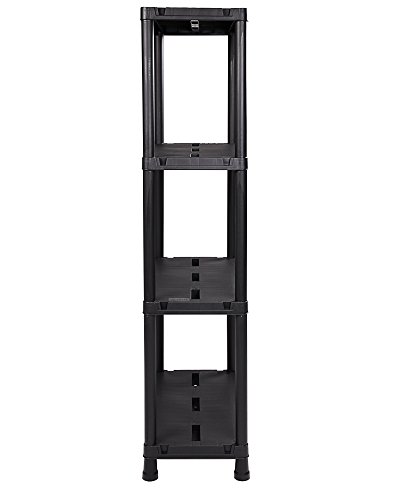 Ondis24 2x günstiges stabiles Regal Lagerregal Steckregal Kunststoffregal 12 Zoll Schwerlastregal bis zu 125 kg! (60 x 30 x 138 (H) cm) - 4