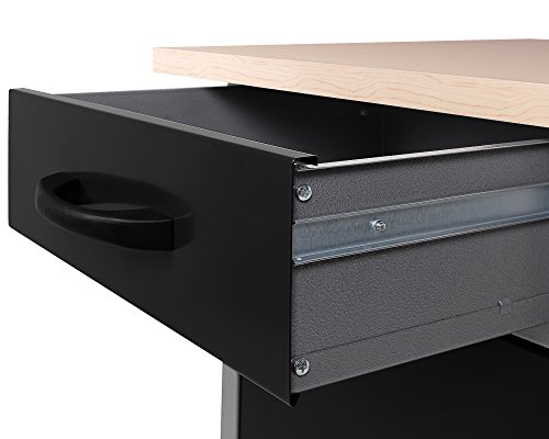 Ondis24 Werkbank Werktisch Montagewerkbank Werkstatttisch Schubladenschrank, 60 cm breit mit 4 rollengeführten Schubläden - 3