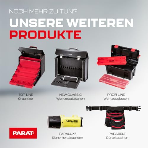 Parat 802.000-981  Werkzeughalter / Klammer-Leisten-Set schwarz/rot - 8