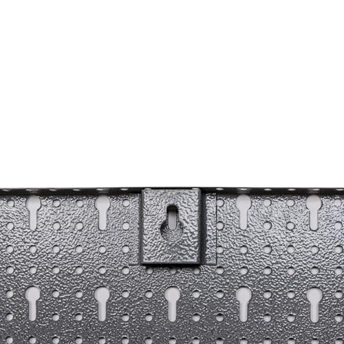 Lochblech aus Metall mit Eurolochung als Erweitung für Lochwand. 2 Stück im Vorteilspack mit Schrauben zur Wandanbringung, Maße ca. 40×60 pro Lochblech! - 3
