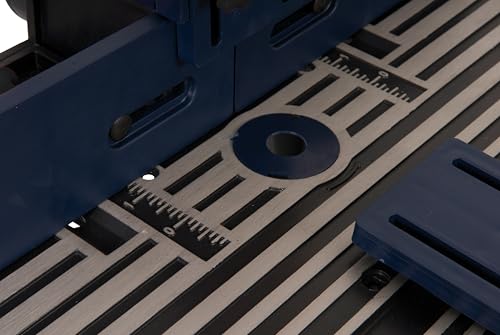 FERM PRA1011 Oberfräsetisch – Mit Staubsaugeranschluss -Verstellbare Winkelführung – Universal: für Oberfräser mit Standfuß bis 162 mm - 3