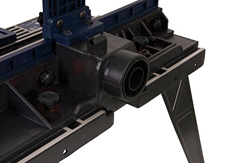 FERM PRA1011 Oberfräsetisch – Mit Staubsaugeranschluss -Verstellbare Winkelführung – Universal: für Oberfräser mit Standfuß bis 162 mm - 4