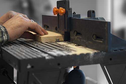 FERM PRA1011 Oberfräsetisch – Mit Staubsaugeranschluss -Verstellbare Winkelführung – Universal: für Oberfräser mit Standfuß bis 162 mm - 8
