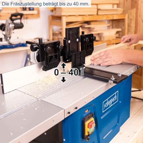 Scheppach Fräsmaschine HF50 – 230 V 50 Hz 1500 W, 1 Stück, 4902105901 - 2