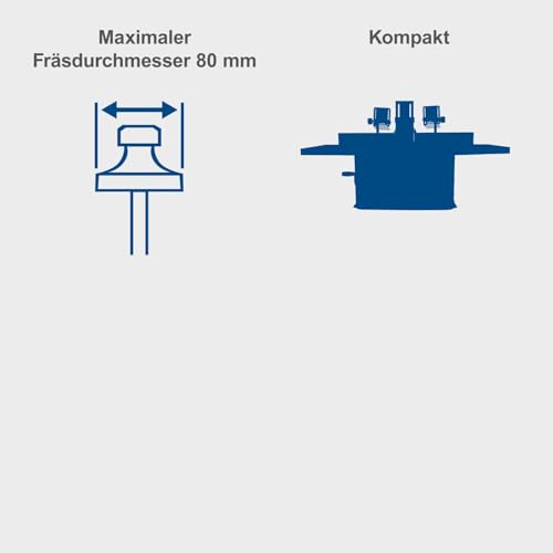 Scheppach Fräsmaschine HF50 – 230 V 50 Hz 1500 W, 1 Stück, 4902105901 - 9