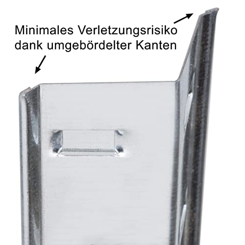 Doppelregal Steckregal Schwerlastregal Kellerregal 160 x 160 x 40cm - 6