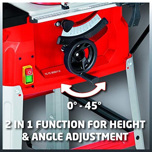 Einhell Tischkreissäge TC-TS 2025/1 U (2000 W, Sägeblatt Ø 250 x Ø 30 mm, max. Schnitthöhe 85 mm, Tischgröße 640×487 mm) - 12