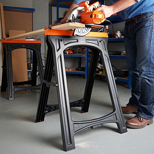 VonHaus Klappbarer Sägebock Zweierpack 150 kg/ Bock - 2