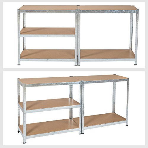 TecTake Werkstattregal Steckregal Lagerregal – diverse Größen – (900x400x1800mm | Nr. 401330) - 6
