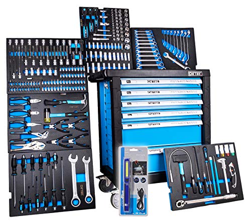 XXL Edition | Werkzeugwagen - Werkstattwagen - 6 Schubladen gefüllt mit Werkzeug | Bit Sets, Ratschen, Nüsse und vieles mehr...