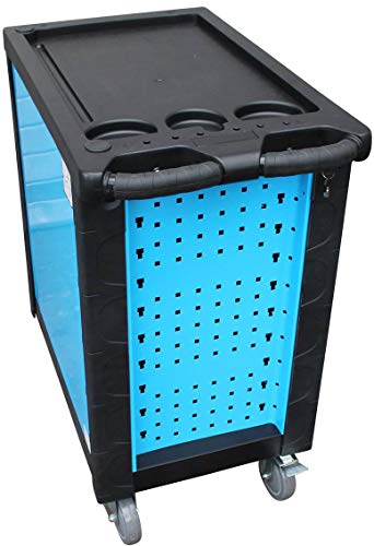 DeTec. Werkstattwagen blue Edition inkl. Werkzeug + GRATIS COB Akku - 4