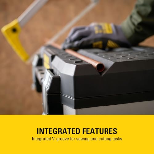 Stanley FatMax Rollende Werkstatt aus Metall-Kunststoff 1-95-622 – Werkzeugwagen leer – Vielseitige Werkzeugbox für Kleinteile und große Werkzeuge - 7