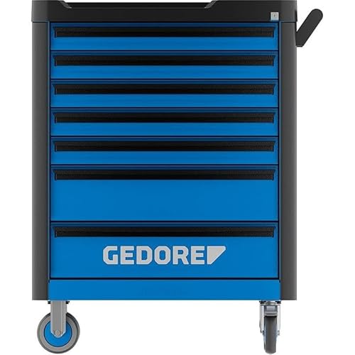GEDORE WHL-L7 workster highline Werkzeugwagen unbestückt, blau – Rollbarer Werkstattwagen mit 7 Schubladen & Arbeitsplattform – 500 kg Tragkraft - 9